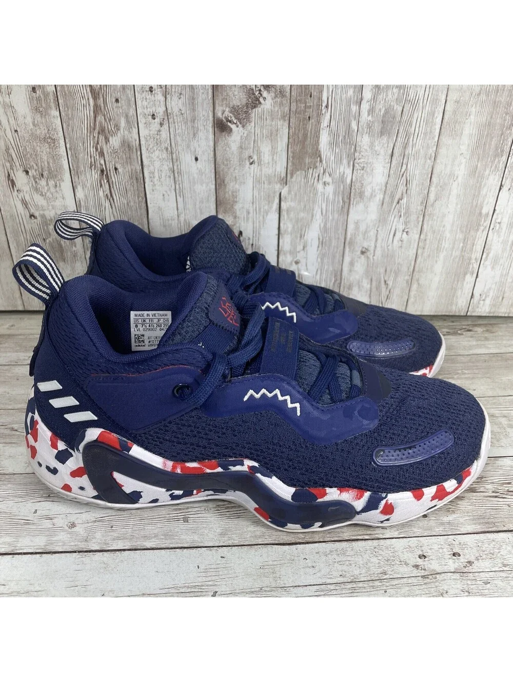Adidas D.O.N. Issue 3 GCA Team USA Basketball Shoe Men's size 8 Style GW2945
